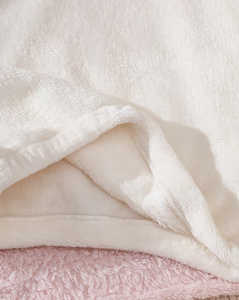 Girls White Fleece Hooded Sweatshirt Pullover Solid Color Long Sleeve Winter Wear Breathable Eco-Friendly Casual - Product Image 4