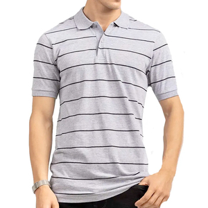 Blank Logo Custom Short Sleeve Men polo Shirt 100% Cotton Plain Golf Polo Shirts Breathable - Product Image 1