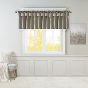 Mantovana leggera in finta seta con perline in peltro 50x26 "tende e mantovane - Product Image 1