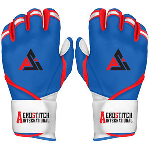 Gants de frappe de baseball personnalisés avec logo OEM, en cuir respirant de haute qualité pour hommes, avec paume en cuir, personnalisables. - Product Image 1