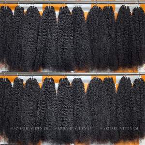 Paquetes de cabello de trama rizada birmana de Color Natural de 32 pulgadas de la mejor calidad 100% extensiones de cabello humano Real - Product Image 1