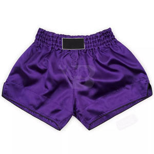 Pantalones Cortos de Boxeo Muay Thai MMA Unisex Personalizados, 100% Poliéster Satinado Elástico, Transpirable, de Secado Rápido, Ligeros, para Entrenamiento - Product Image 1