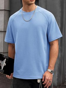 Heavy Weight 100% Cotton Oversized T-<b>Shirt</b> <b>Men</b> 220 Grams Shoulder Custom Printing Hip Hop Plus Size 100% Cotton Blank Boxy <b>Men's</b> - Product Image 3