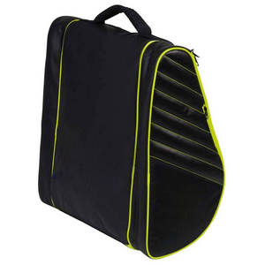 Large Capacity Baseball Racket <b>Bag</b> Nylon Fashion Padded Shoulder Straps Neon Green <b>Piping</b> Accent Zipper Pocket - Product Image 2