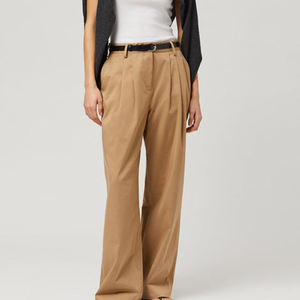 Pantalones Anchos de Cintura Alta para Mujer, Talla Grande, con Logotipo Personalizado, Ligeros, de Tela Elástica, Transpirables, Casuales y a la Moda, al por Mayor - Product Image 5