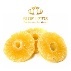BEST SELLER - Anneaux d'ananas séchés biologiques conservés dans du sirop, tranches sucrées et acidulées, 100% naturelles, emballage en vrac pour la vente en gros et au détail - Product Image 1