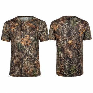 Chemise de chasse camouflage à manches longues pour homme MEGAMAPLE, respirante, en polyester, vêtements d'extérieur, imprimé estival, séchage rapide, décontractée - Product Image 1