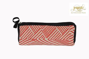 Estuche Cosmético Textil Jermatz a Precio Económico, Cierre de Cremallera Pequeño, Estilo Simple, Naranja, Azul, Blanco, Portátil - Product Image 4
