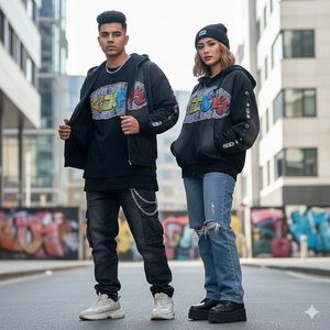 Ropa para Hombre, Sudadera con Capucha y Cremallera, Personalizada con Logotipo, Impresión en Serigrafía, Alta Calidad, Estilo Urbano, Precios Razonables, Superventas, Lavado Ácido - Product Image 1