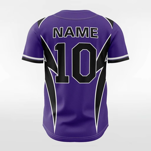 Maillots de baseball personnalisés de qualité supérieure, imprimés sur mesure, respirants, 100 % polyester, séchage rapide, anti-UV, grandes tailles, noms personnalisés - Product Image 2