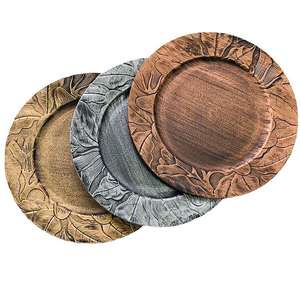 Assiette de présentation d'inspiration vintage, base élégante pour dîner, idéale pour la mise en table des banquets et des hôtels - Product Image 2