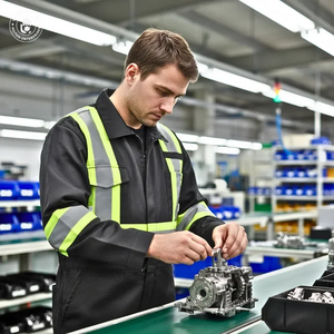 Combinaisons de sécurité en Nomex noires sur mesure, vêtements de travail industriels, légers, respirants, unisexes, service OEM, embossage TAGCO SAFETY - Product Image 3