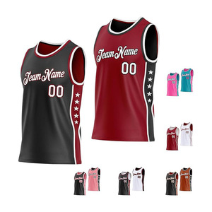 Ensembles de maillots de basket-ball personnalisés pour fans, t-shirts sans manches et shorts réversibles, uniformes d'équipe pour hommes/femmes/jeunes - Product Image 1