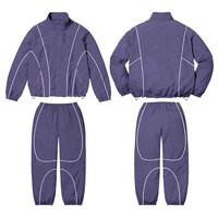 Chándales Deportivos de Nailon para Hombre, de Alta Calidad y Precio Económico, Color Sólido, Ligeros, con Franjas Blancas