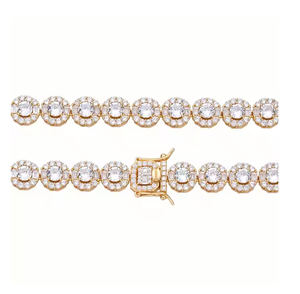 Collar de Moissanita con Corte Esmeralda Iced Out, Joyería de Moda Hip Hop, Regalo para Hombres y Mujeres - Product Image 3