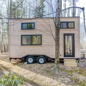 Casa Prefabricada Pequeña de Lujo, Casa Móvil Fabricada, Casa Modular Prefabricada sobre Ruedas para Vivienda, Oficina o Uso en Resorts - Product Image 3