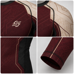 Rashguard MMA Unisex Personalizado OEM 220g con Estampado por Transferencia Térmica, Ajustado, Antihumedad, Antibacteriano, Elástico en Cuatro Direcciones, de Secado Rápido - Product Image 5