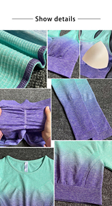 Conjunto Deportivo de 2 Piezas para Mujer, 100% Algodón Transpirable, Pantalones Cortos de Cintura Alta con Sujetador, Cintura Elástica, Ropa Deportiva para Gimnasio - Product Image 5