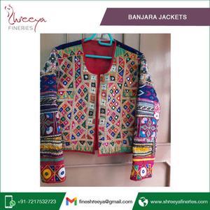 <b>Vintage</b> Look Banjara <b>Bomber</b> <b>Jackets</b> Hand Embroidered Patchwork Ethnic Tribal Boho Design Hot Selling Wholesale Women Clothing - Product Image 2