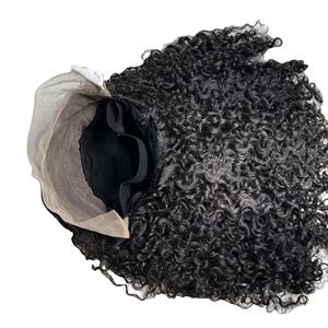 Extensions de cheveux Remy super double drawn, perruque frontale en dentelle, vague profonde, extensions à bandes, cheveux vierges humains naturels, pointe plate double drawn - Product Image 4