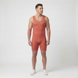Custom <b>Men's</b> Wrestling Singlet Breathable Sublimation Spandex One Piece Weightlifting <b>Bodysuit</b> Powerlifting Training Uniform - Product Image 2