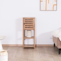Étagère de rangement en bois d'acacia Vandana Royal Space avec compartiment à persiennes Conoa