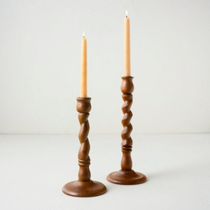 Standard Quality Wooden Candlestick Holder Tapered Shape Natural Color For Home Decoration Customized <b>Candle</b> <b>Taper</b> - Product Image 6