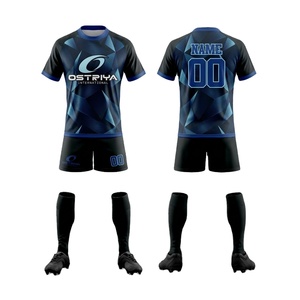 Uniformes de rugby unisexes personnalisés, nouveau style 2026, professionnels, manches courtes, sublimation intégrale sur le devant, découpe automatisée, évacuation de l'humidité - Product Image 1