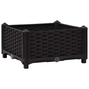 Inserts décoratifs moyens en polypropylène noir pour pots de fleurs et jardinières, design de jardinière surélevée - Product Image 2