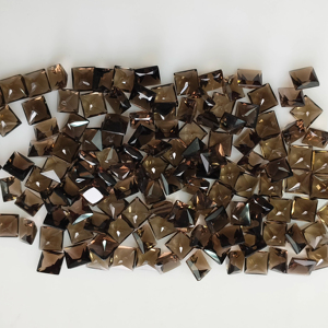 ควอตซ์สีน้ำตาลธรรมชาติ 5 มม. ทรงสี่เหลี่ยมเจ้าหญิงคัท คุณภาพดีที่สุด พลอยเม็ดเดี่ยวสำหรับทำเครื่องประดับและสร้อยคอ - Product Image 5