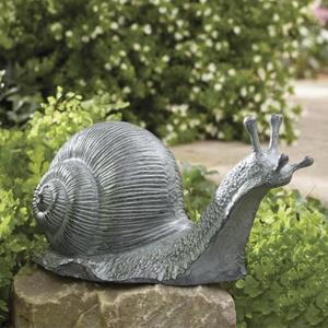 Life Size <b>Hand</b> <b>Casted</b> Snail Garden Sculpture Bronze Finish Decorative Snail Figurine Decor For Outdoor Home Accessories - Product Image 1