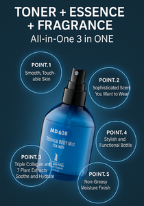 Bruma Corporal Perfumada Herbal para Hombre, Spray de Fragancia Duradera de 200 ml - Product Image 3