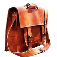 Dizüstü bilgisayar/Satchel çanta erkekler ve kadınlar için yumuşak deriden yapılan Vintage bak hafif omuzdan askili çanta