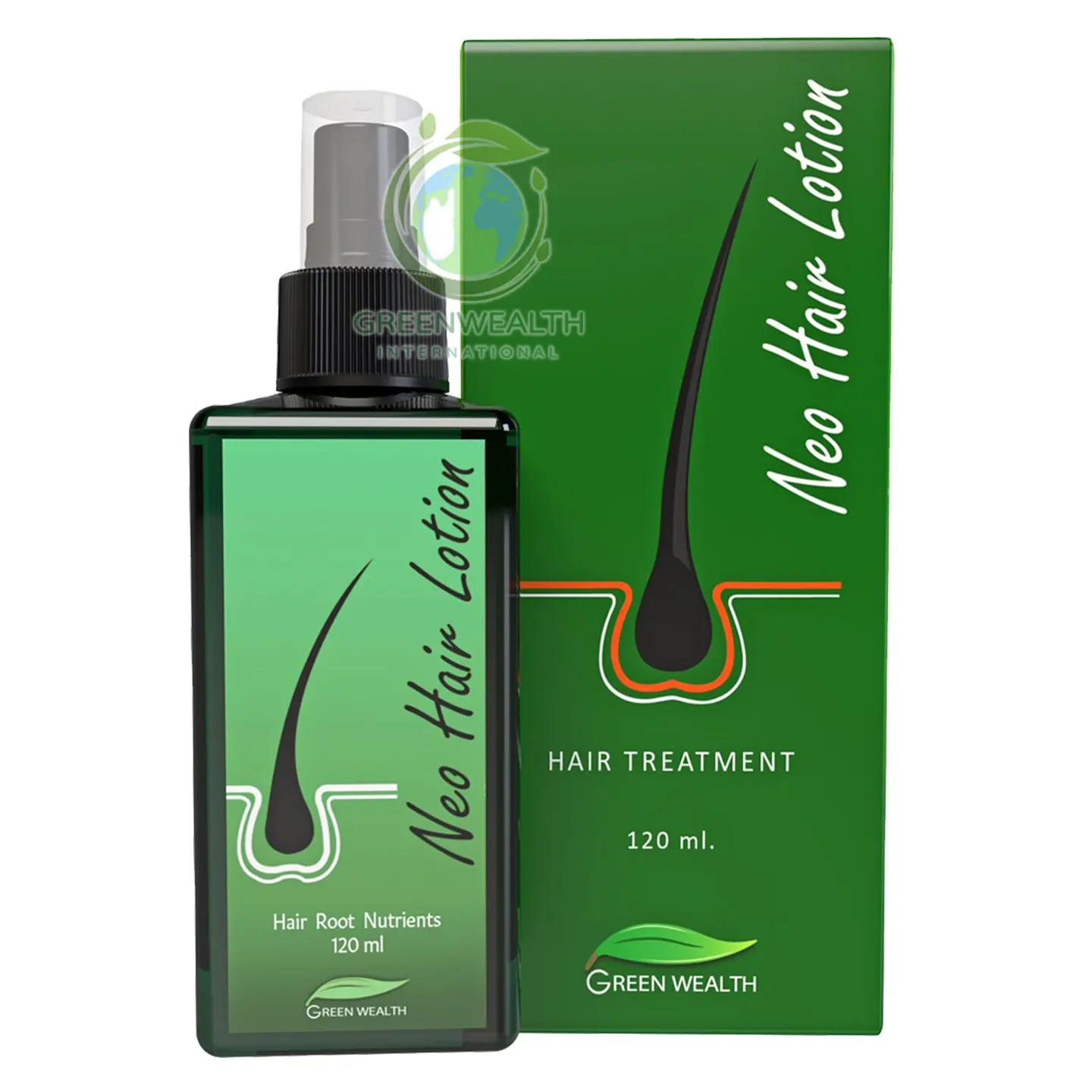 Neo Hair Lotion Grow hair and nourish hair roots Genuine Original product exported and wholesale by Green Wealth