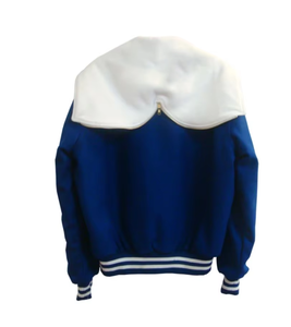 Chaqueta Bomber Unisex con Capucha y Bloques de Color Verde, Mangas Grises, Cuello Alto, Secado Rápido, Diseño Vintage de Invierno - Product Image 5