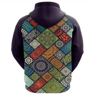 Sweat-shirts personnalisés en coton et polyester avec impression graphique sur toute la surface, effet délavé, sublimation - Product Image 4