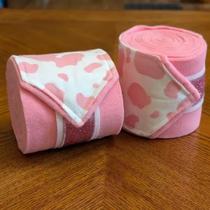 Bandages de protection pour jambes d'équitation en polaire durable avec fermeture Velcro pour l'équitation et l'entraînement (vente en gros) - Product Image 1