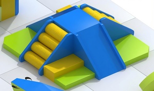 Parque Infantil de Espuma Suave para Niños, Colorido, con Tobogán, Túnel y Estructuras para Escalar - Product Image 2