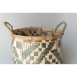 Cesta de Bambú para Almacenamiento en el Hogar y Jardín, Contenedores Tejidos para Organización de Cocina, Cesto para Ropa Sucia, Caja Decorativa para Artículos del Hogar - Product Image 4