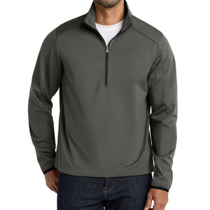Chaqueta softshell de hombre con cierre de cremallera, color sólido, transpirable, informal, para otoño, corte regular, poliéster. - Product Image 6