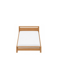Base de Cama de Plataforma de Madera Maciza, Diseño Moderno y Minimalista, Acabado Natural, Muebles para Dormitorio de Hotel y Hogar - Product Image 2