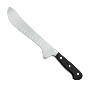 Cuchillos de Carnicero Profesionales de 8 Pulgadas, Acero Inoxidable, Hoja Curva con Borde Hueco, Mango Ergonómico Negro con Triple Remache para Carne - Product Image 2