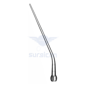 Tubo de Succión Auditiva de 14.5 cm / 5-3/4 Pulgadas de Diámetro Interior, 1 mm de Diámetro Exterior, 2 mm de Grosor, Acero Inoxidable, para Cirugía ORL - Product Image 1