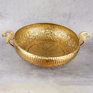 Traditional Metal Candle Bowl For Cultural Festivals And Religious Ceremonies Decorative <b>Lighting</b> Setup - Product Image 2