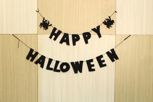 พวงมาลัยแฮปปี้ฮาโลวีนทำมือจากผ้าสักหลาด ป้ายแฮปปี้ฮาโลวีนตกแต่งจากผ้าสักหลาด ป้ายพวงมาลัยแฮปปี้ฮาโลวีนทำจากผ้าสักหลาดขนสัตว์ - Product Image 4