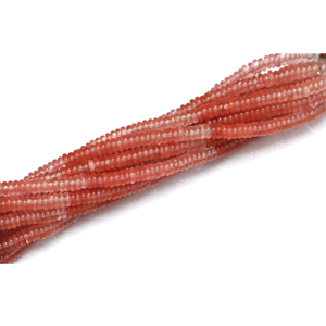 Cuentas de Cuarzo Sandia Planas en Forma de Rondelle de 6mm |   Cuarzo rojo sombreado de 15 pulgadas |   Cuentas Redondas Lisas |   Suministros para la Fabricación de Joyería | - Product Image 5