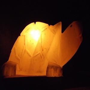 Lampe en sel de l'Himalaya en forme de poisson, lampe en sel rose de l'Himalaya en forme de poisson, 100% organique, sculptée à la main, lumière LED pour la décoration de la maison - Product Image 2