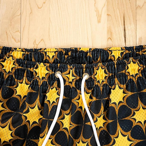 Shorts de bain tie-dye pour hommes, imprimé par sublimation, maille respirante, taille élastique, décontractés, 100 % polyester - Product Image 2