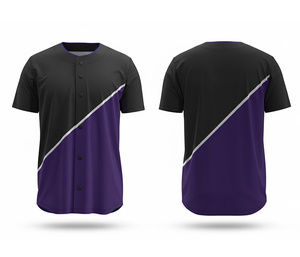 เสื้อเบสบอลทีมแบบสั่งทำพิเศษ พร้อมชื่อและหมายเลข  พร้อมโลโก้และหมายเลขตามสั่ง |   ฐานผ้าโพลีเอสเตอร์ที่ระบายอากาศได้ดี - Product Image 3
