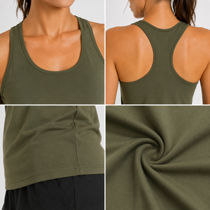 woman tank <b>top</b> fashionable everyday clothing soft breathable material ideal for exercise gym <b>walking</b> holidays OEM Service - Product Image 6